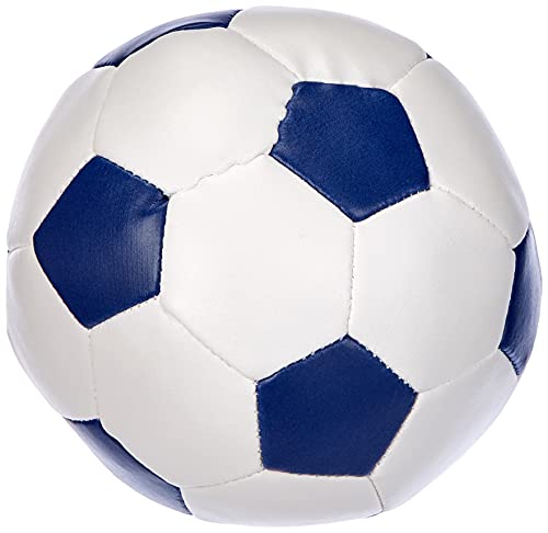 LENA-Juego fútbol Blandas de Color Blanco con Azul, Verde o Rojo, 3 10 cm Cada una, para Interior y Exterior, Pelotas de Deporte Suaves para niños a Partir de 12 m, (SiMM Spielwaren 62163)