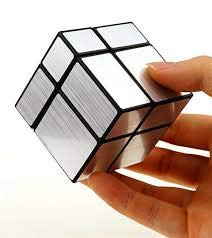 Level25 Cubo 2x2x2 Mirror Cube 2x2 Plateado Regalo Original