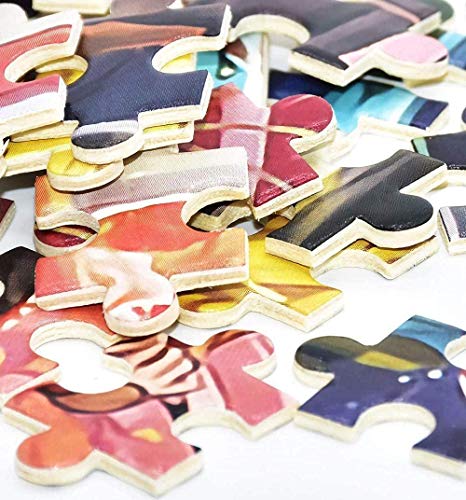 LHJOYSP Puzzles para niños de 8 años Puzzle 1000 Piezas Costa del Lago del mar de la Ciudad. Vista de la metrópolis Japonesa. Fukuoka 75x50cm