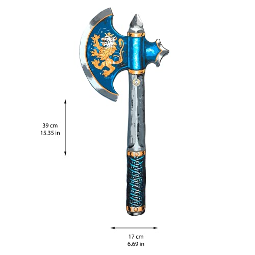 Liontouch 10300LT Noble Hacha de Caballero de Juguete de Espuma, Color Azul | Forma Parte de una línea de Disfraces para niños