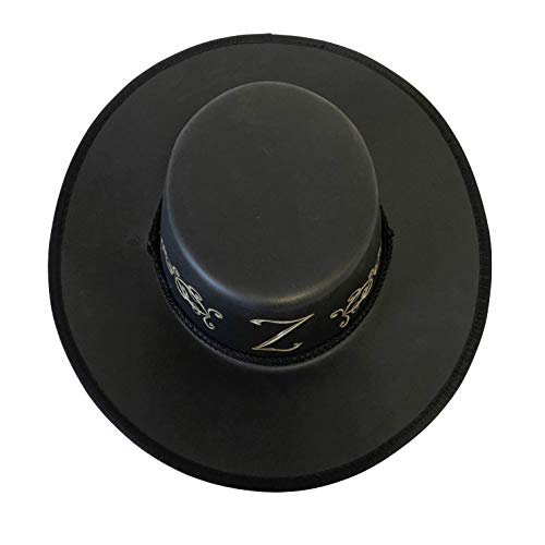 Liontouch 16009LT Z-Sombrero de Juguete de Espuma del bandolero Z para niños, Negro | Forma Parte de la línea de Disfraces para niños