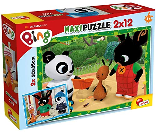 Lisciani 2 puzzles de 12 piezas, Bing 81226 - Rompecabezas para niños a partir de 3 años