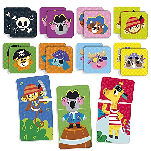 Lisciani - Montessori - Colección de juegos educativos El Barco Pirata - Juego educativo preescolar para niños a partir de 3 años (EX72743)