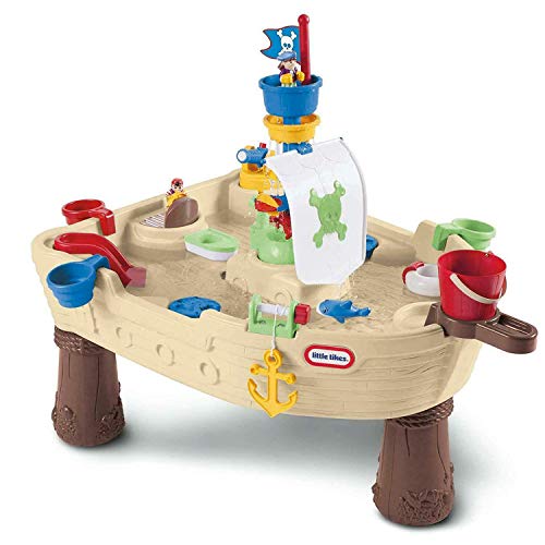 Little Tikes Anchors Away Barco Pirata - Juego Acuático para Niños - Seguro y Portátil - Fomenta el Juego Creativo