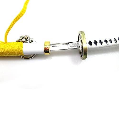 Llavero modelo de espada BLEACH, para Kuchiki Rukia, accesorio de utilería de cosplay, llavero de Metal modelo de arma de espada para amantes del anime