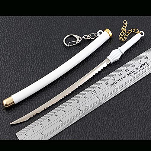 Llavero modelo de espada BLEACH, para Zaraki Kenpachi, accesorio de utilería de cosplay, llavero de Metal modelo de arma de espada para amantes del anime