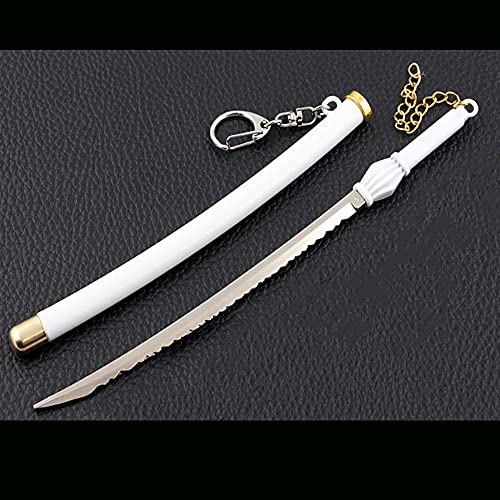 Llavero modelo de espada BLEACH, para Zaraki Kenpachi, accesorio de utilería de cosplay, llavero de Metal modelo de arma de espada para amantes del anime