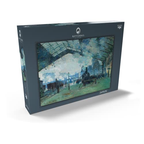Llegada del Tren De Normandía, Gare Saint-Lazare (1887) De Claude Monet - Premium 1000 Piezas Puzzles - Colección Especial MyPuzzle de Æpyornis