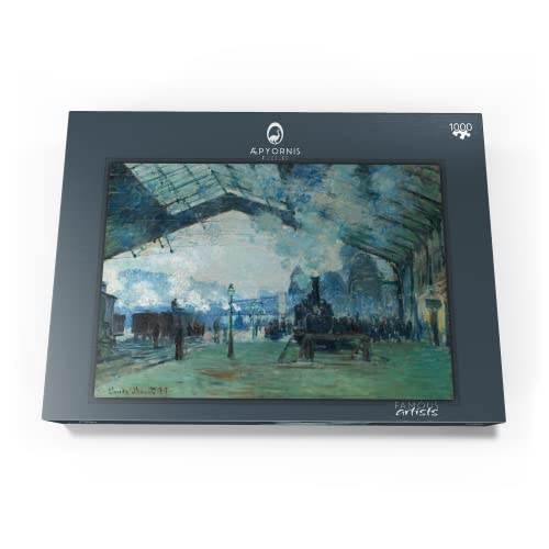 Llegada del Tren De Normandía, Gare Saint-Lazare (1887) De Claude Monet - Premium 1000 Piezas Puzzles - Colección Especial MyPuzzle de Æpyornis