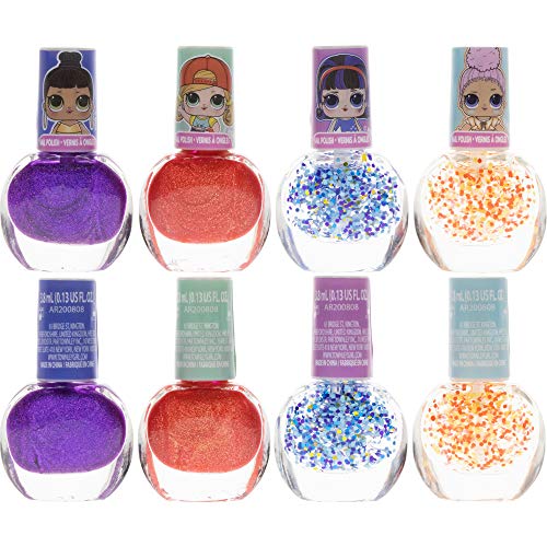 L.O.L Surprise! Townley Girl El Juego de Maquillaje Incluye Brillo de Labios, Esmalte de uñas y Pegatinas de uñas para niños y niñas, a Partir de 3 años, 11 Piezas
