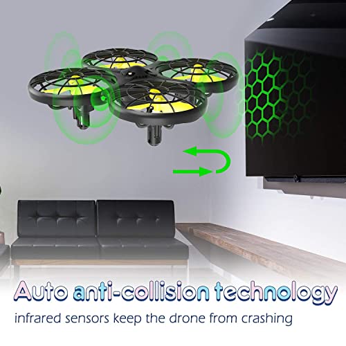 Loolinn | Dron para Niños - Mini Drone con Tecnología Anti-Colisión Automática / Acrobacias con Giro de 360° / Tiempo de Vuelo de 20 Minutos