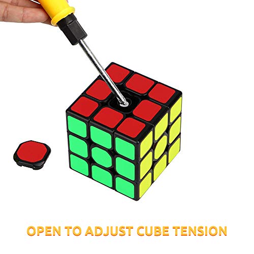 LOVEXIU Cubo Magico 3x3x3, Cubo 3x3 2 PCS, Speed Cubo 3x3, Speed Cube Profesional de Rápido Suave Durable y Fácil Giro para el Juego de Entrenamiento Cerebral Adultos y niños