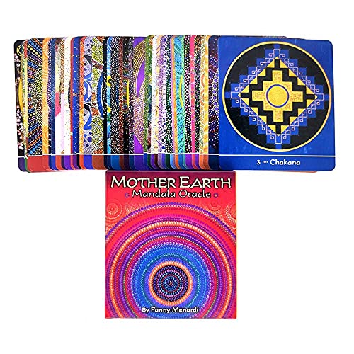 Madre Tierra Mandala Oracle Tarjetas,Mother Earth Mandala Oracle Cards,Style A,Tarot Deck