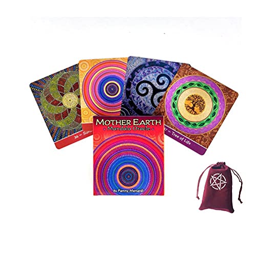 Madre Tierra Mandala Oracle Tarjetas,Mother Earth Mandala Oracle Cards,Style B,Tarot Deck