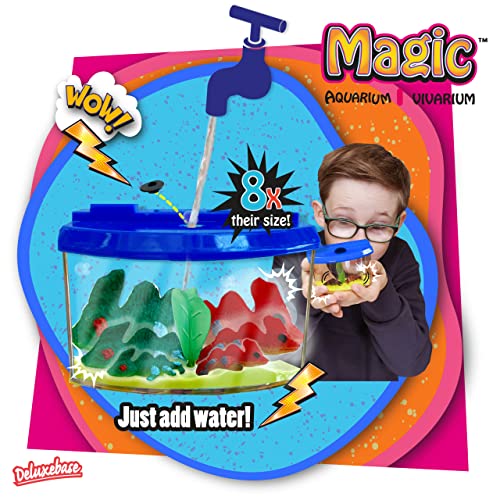 Magic Aquarium - Peces de Arrecife de Deluxebase. Cultiva Tus Propios Peces en Este Kit de pecera de Juguete para niños
