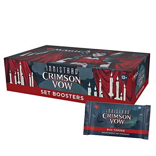 Magic: The Gathering Innistrad: Crimson Vow Set Booster Box | 30 paquetes + Box Topper (361 tarjetas mágicas)