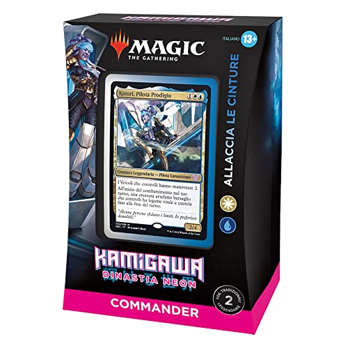Magic The Gathering Mazo Commander de Kamigawa: Dinastia Neon - Alargador el cinturón (versión Italiana)