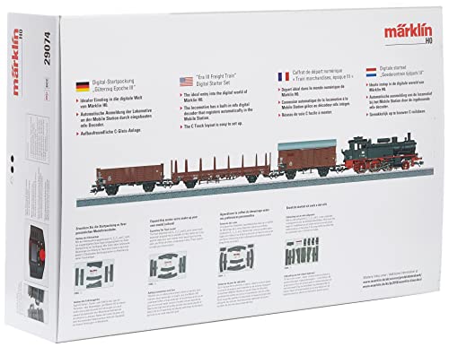Märklin Era III Freight Train HO (1:87) Modelo de ferrocarril y Tren - Modelos de ferrocarriles y Trenes (HO (1:87), 16.5 mm, Niño/niña, 3 año(s), Negro, Marrón, Gris, Rojo, Metal)