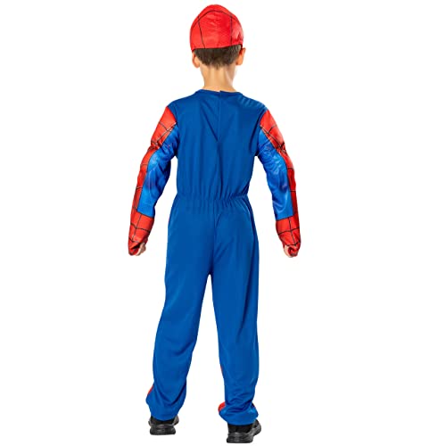 Marvel Disfraz Vestido para Niños Spiderman Azul 3-4 Años