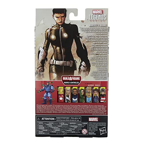 Marvel Legends Series - Figura Coleccionable de Quake de 15 cm - Secret Warriors - 5 Accesorios y 2 Piezas de Figura para armar
