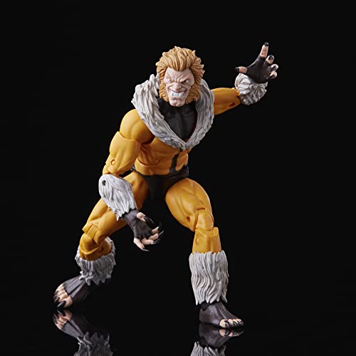 Marvel Legends Series - Figura de Sabretooth de los X-Men - Juguete de colección de 15 cm, con 3 Piezas de Figura para armar