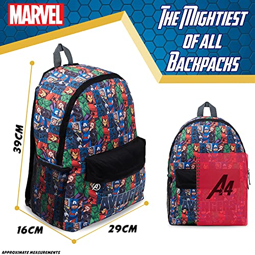 Marvel Mochilas Escolares De Los Vengadores, Mochilas Infantiles Para Niño De Los Superhéroes, Regalos Niños (Multicolor)