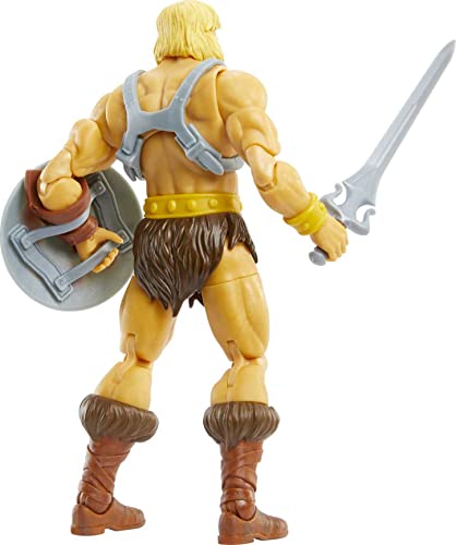 Masters of the Universe Revelation, Figura He-Man, muñeco articulado de juguete (Mattel GYV09)
