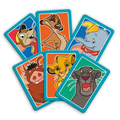 Match Disney Animals - Juego de Mesa de Top Trumps – Conecta en línea 5 de los animales de Disney como Dumbo, Bambi o Tambor