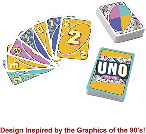 Mattel Games GXV50 UNO Iconic Series 1990 - Juego de cartas para jugadores a partir de 7 años