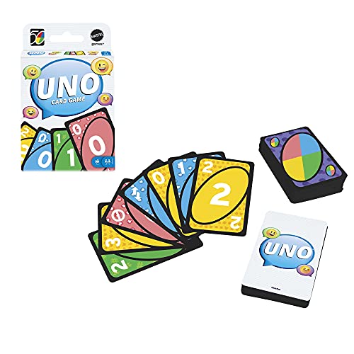 Mattel Games UNO Serie Icónica: Años 2010, juego de cartas para niños +7 años (Mattel GXV52)