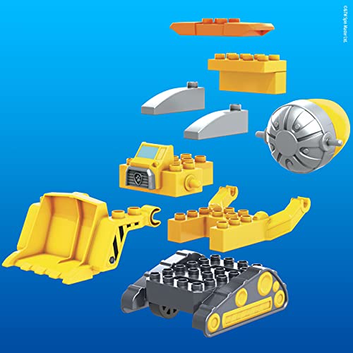 Mega Bloks Coche para construir, 3 Vehículo de juguete de bloques de construcción, regalo para niños +1 año, Mattel GYW91