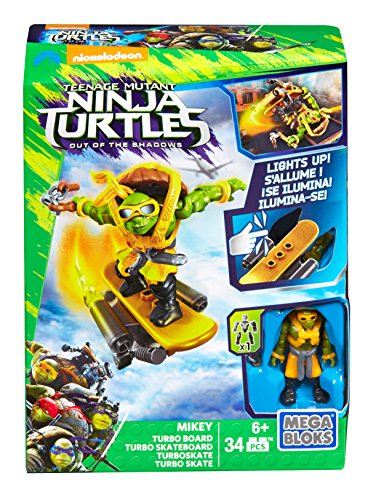 Mega Bloks Tortugas Ninja Película 2 - Turbo monopatín Mikey