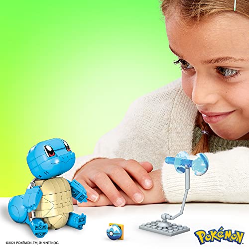 Mega Construx Pokémon Squirtle Figura de 180 bloques de construcción de juguete para niños +6 años Mattel GYH00