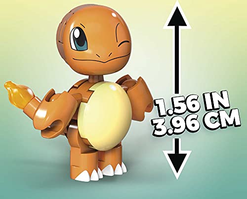 MEGA- Pokémon Charmander Poké Ball y Figura para Construir, 16 Piezas, Multicolor (Mattel GVK62)