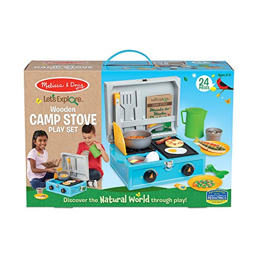 Melissa & Doug Let's Explore Camp Stove Pretend Play Set 3+ Regalo para niño o niña, Multicolor