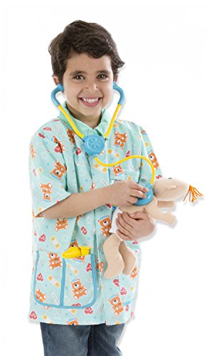 Melissa&Doug- Pediatrician Nurse Disfraz para Niños, Multicolor (Melissa & Doug 18519)