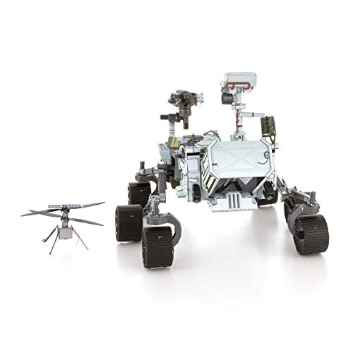 Metal Earth Puzzle 3D Vehículo Mars Rover Perseverance Y Helicóptero Ingenuity . Rompecabezas De Metal De Espacio. Maquetas para Construir para Adultos Nivel Desafiante De 9 X 12.5 X 7.5 Cm