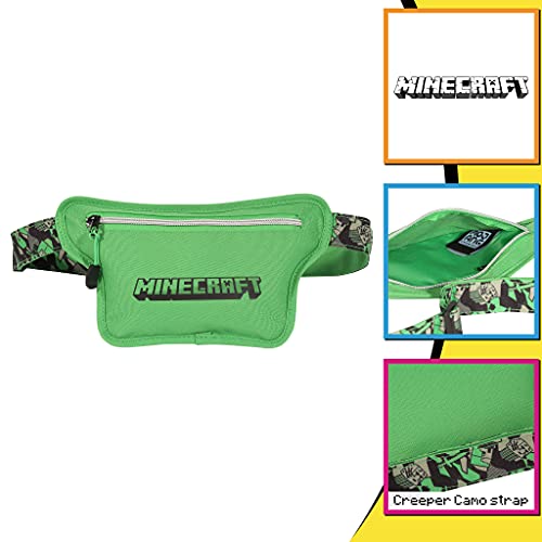 Minecraft Camo Creeper Boys Bum Bag | Official Merchandise