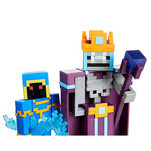 Minecraft Dungeons Dos Figuras articuladas de Juguete con Accesorios, Regalo para niños +6 años (Mattel GVL30)