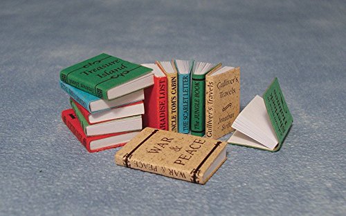 Miniatura Casa De Muñecas 1:12 ,nostálgico Accesorios, Set de 12 libros