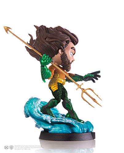 MINICO ismh0008 Aquaman - Figura Decorativa (Pintada a Mano, con Pedestal, 20 cm)