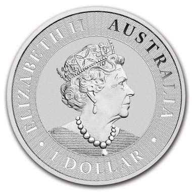 Moneda Onza de Plata ´999 Canguro 2021 Australia - Silver oz Australian Kangaroo 2021 - con cápsula de protección