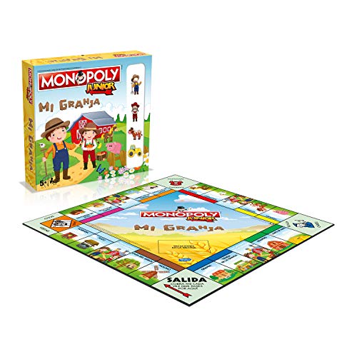 Monopoly Junior Mi Granja - Juego de Mesa de las Propiedades Inmobiliarias - Versión en Español