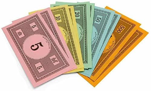 Monopoly Money 10's Top Up Pack 2022 Efectivo Wonga Monies 10 Dollar x15 Recambio Juego de mesa Repuestos Oficiales Genuinos