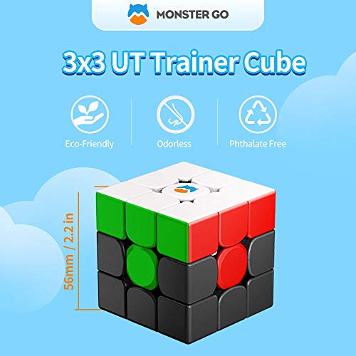 Monster Go 3x3 Tetris, UT Cubo de Entrenamiento, Juguetes para Niños Principiant