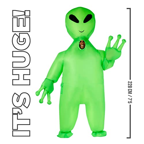 MORPH Costumes Disfraz Hinchable Adulto Alien Gigante, Disfraz Halloween Hombre Talla Única