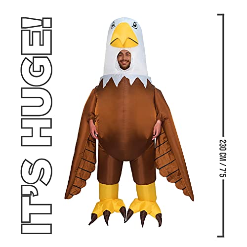 Morph Divertido Disfraz Inflable Animal Adultos Águila - Una talla le queda a la mayoría , color/modelo surtido