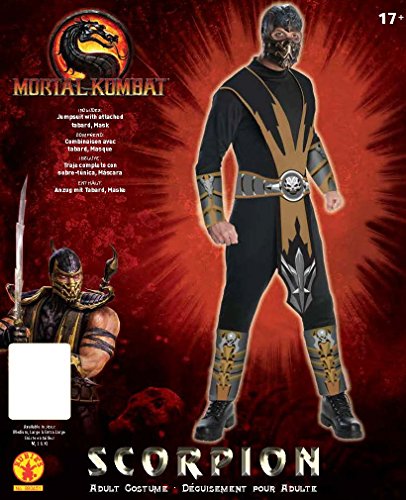 Mortal Kombat - Disfraz de Scorpion para adultos (Rubie's 880451)