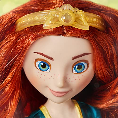 Muñeca de Mérida Royal Shimmer Disney Princess, muñeca con Falda y Accesorios, Juguete para niñas a Partir de 3 años