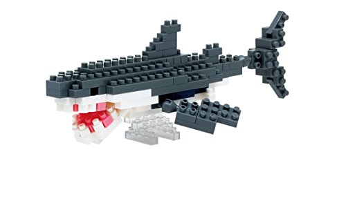 Nanoblock - Puzzle 3D de Bloques, diseño de tiburón